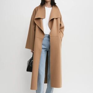 Totême Signature coat in Camel XS